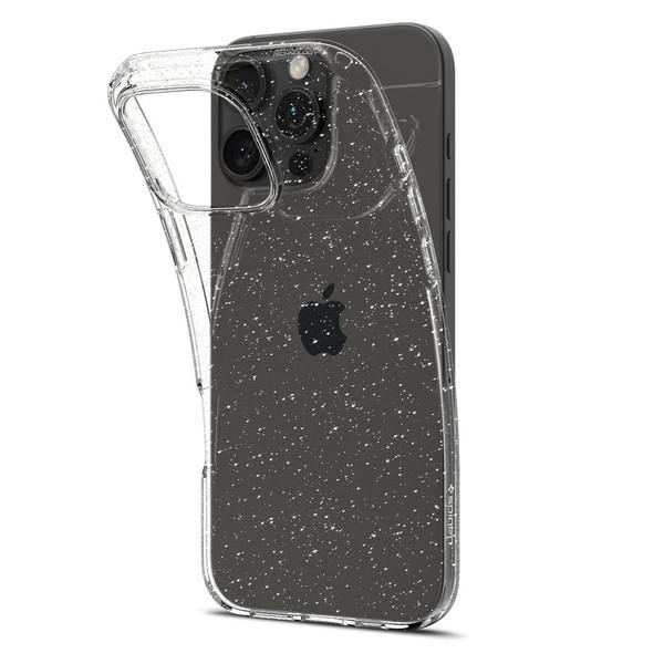 Etui do iPhone 16 Pro Spigen Liquid Crystal Brokatowe Przezroczyste