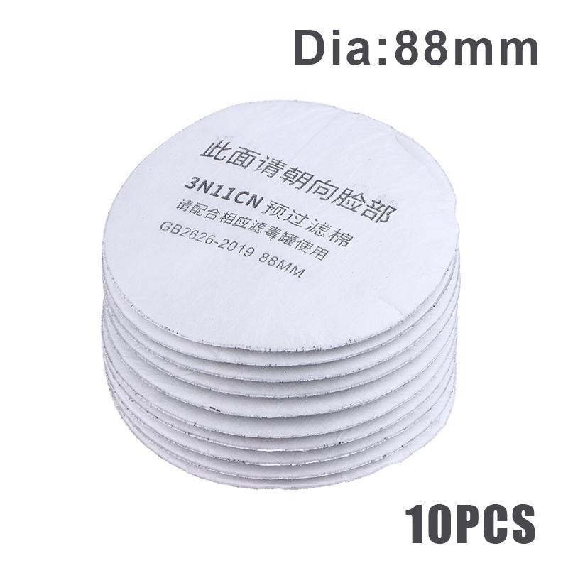 10Pcs 3N11 Filter Cotton For 3001/3301/3303/385 Gas Mask Cartridge 3200/308/1201 Dust Mask For Carpenter Builder Miner Polishing