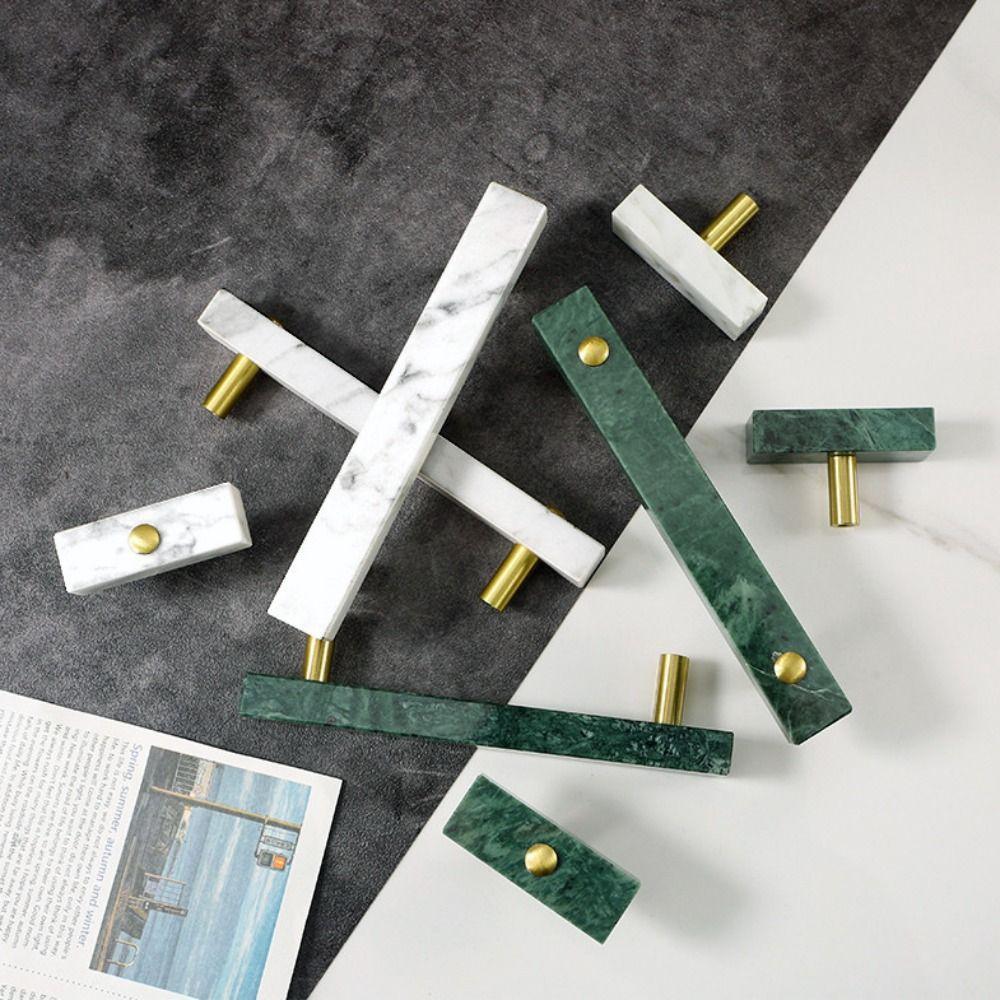 Marble Brass Furniture Handles Elegant Furniture Hardware Kitchen Cabinet Pulls  Bedroom