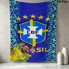 CBF Brasil Wall Tapestry Aesthetic Wall Hanging Printed Fabric Blanket Decorative Tapestries for Bedroom Living Room Home Decor