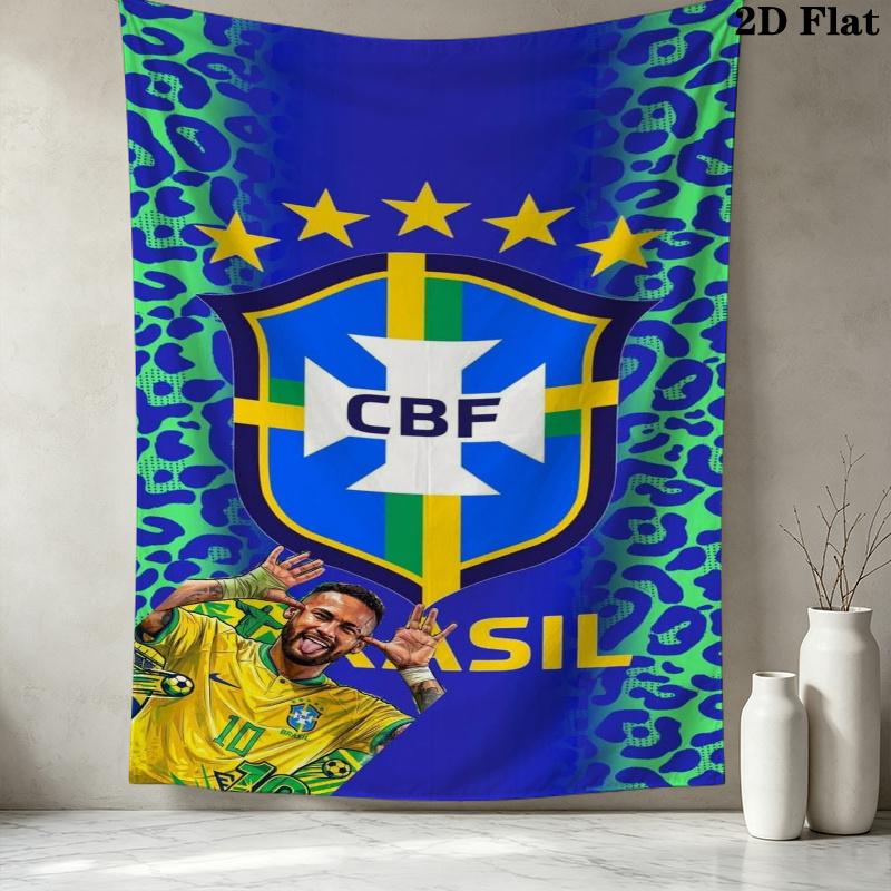 CBF Brasil Wall Tapestry Aesthetic Wall Hanging Printed Fabric Blanket Decorative Tapestries for Bedroom Living Room Home Decor