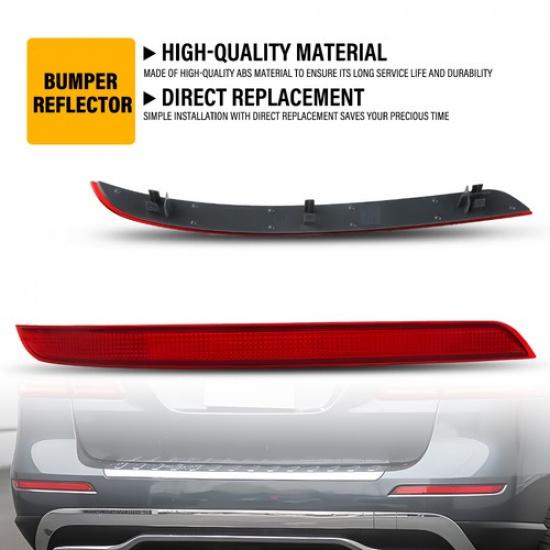 

2PCS L+R Bumper Rear Red Reflector Cover Light for Mercedes Benz ML500 2012-2015
