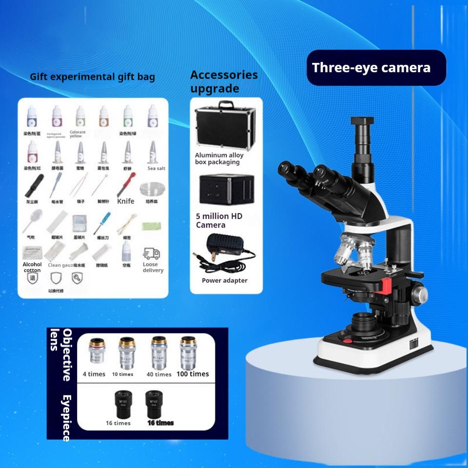 Electronic Binocular Biological Microscope Optical Instrument for Teaching and Research Experiments