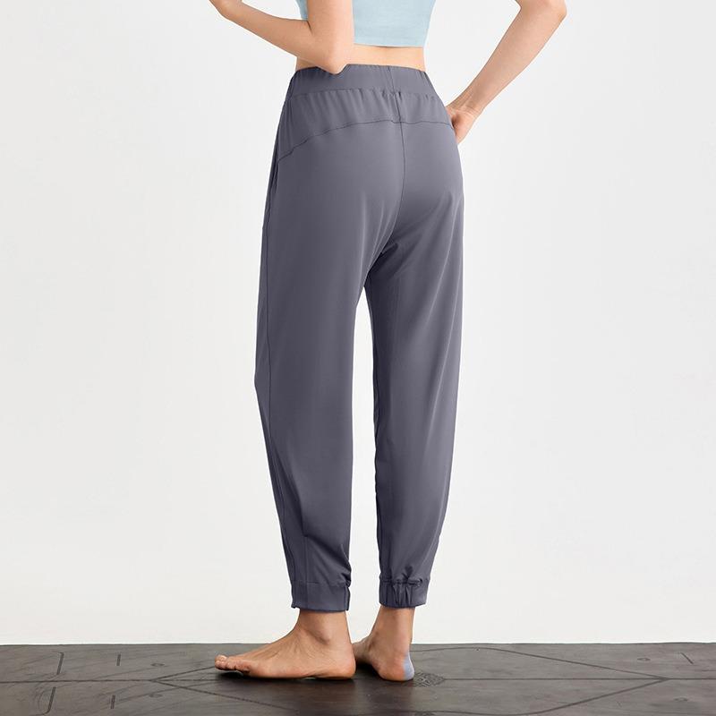 Loose sweatpants women's cool yoga fitness casual pants high waist and thin Pilates footwear