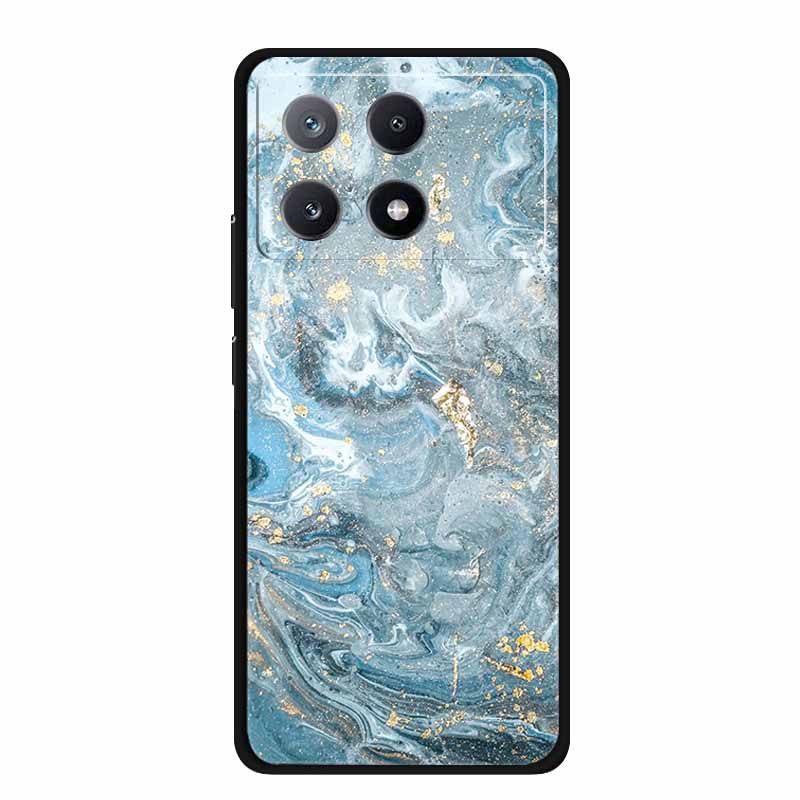 Marble Pattern Phone Case for Poco X6 Pro Clear Edge Cover Funda for Xiaomi Poco X 6 Pro Soft Transparent Coque Color Back Shell