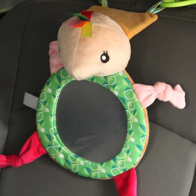 Baby Facing Mirror Cartoon Shape Adjustable Plush Car Baby Rearview Adjustable Safety Seat Mirror for Kids