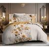 3-Piece Duvet Cover Set "Louna" 240 X 220 Cm Gold Igami Pure Cotton