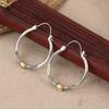 Vintage Simple Hoop Carved Patterns Dangle Earrings For Women Party Birthday Jewelry 2024 New Custom Jewelry