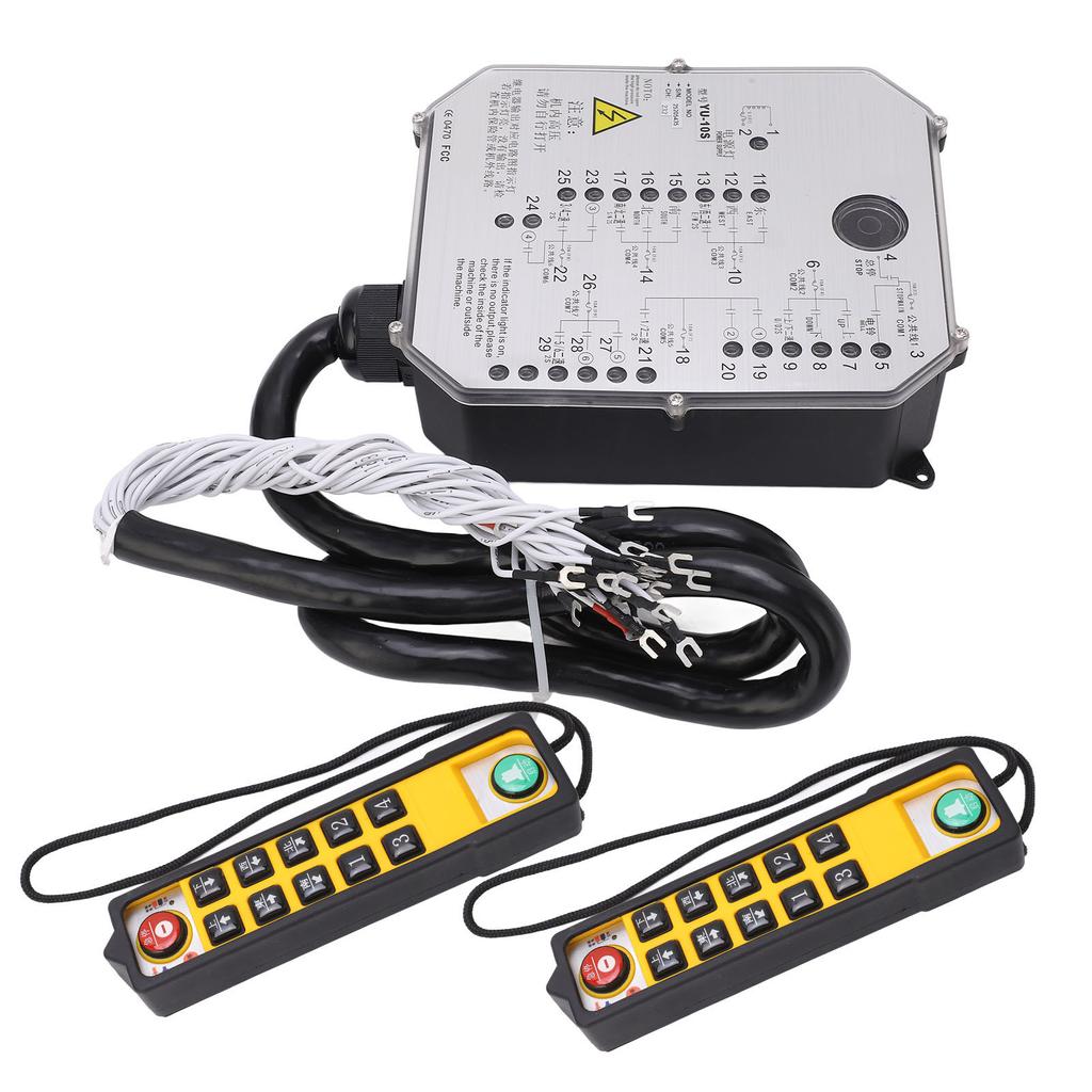 Crane Industrial Remote Control LED Power Monitoring Strong Anti Interference Wireless Crane Transmitter Receiver AC
