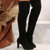 Fashion Over The Knee High Boots Women 2025 Autumn and Winter New Suede Elastic Botas Pointed Toe Thick High Heeled Long Bottes Femmes