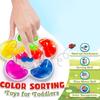 Multipurpose Sensory Color Sorting Game for Toddler Enhances Fine Motor Skills with Preschool Educational Toy