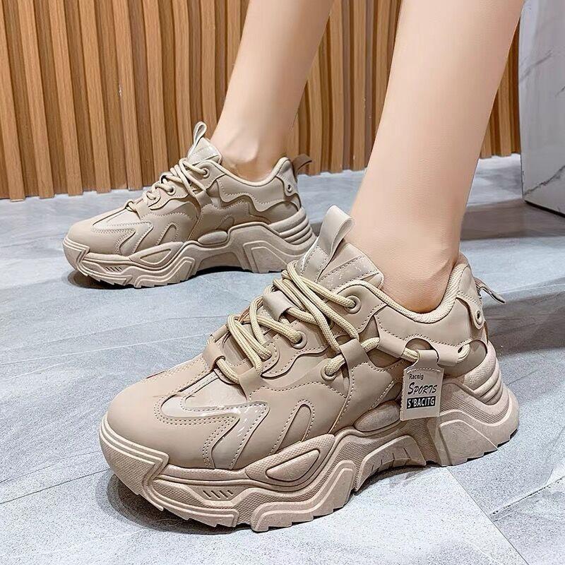 Women's shoes classic breathable lace-up student casual comfortable thick-soled sports Xiaobai