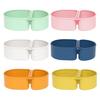 Silicone Microwave Lunch Box with Divided Compartments Foldable Bento Box for Office Travel Food-Grade Leak-Proof BPA-Free Meal Prep Container
