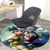1 stuks Hunter x Hunter Killua & Gon Ronde Vloerkleed - Anime Cartoon Ontwerp Stoelmat, Antislip Tapijt voor Kantoor, Huisdecoratie, Woonkamer