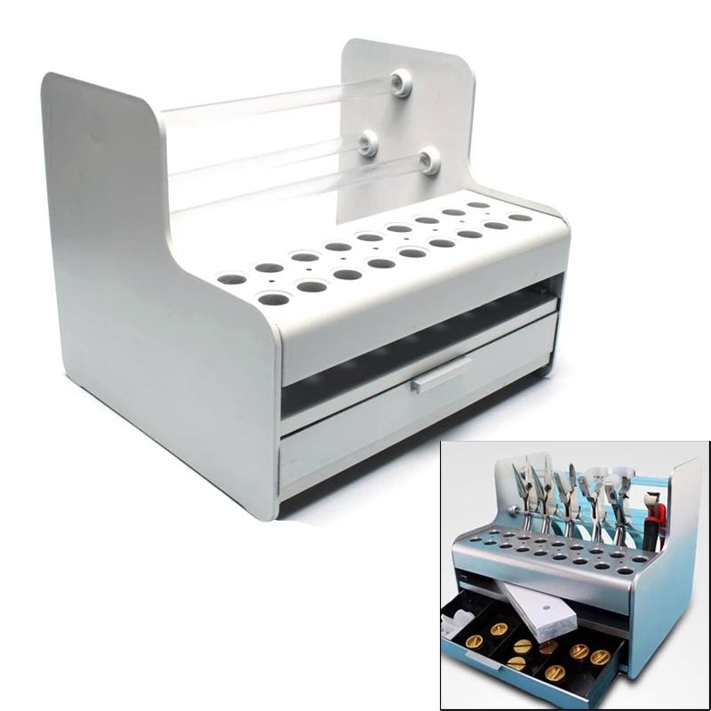 1 buc. Instrument de reparare a ochelarilor de ceas multifuncțional Suport pentru suport de depozitare Suport pentru suport șurubelniță Clești Suport organizator Carcasă cu Dr.