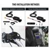Motorcykel USB Telefonladdare, Vattentät Dubbelport QC3.0 USB Snabbladdare med 12V Voltmeter och På/Av Strömbrytare & 10A Säkring, SAE Till USB Adapter