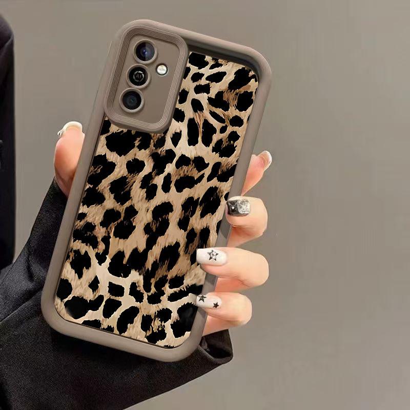 

Чехол для телефона для Samsung Galaxy S25 Ultra S24 S23 FE S22 Plus A16 A54 A55 A35 A34 A33 A32 A15 A14 A13 A52 Модный леопардовый принт Мультяшный милый чехол на заднюю панель Samsung A13 4G
