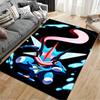 Greninja Printed Non-slip Flannel Carpet, Machine Washable, Soft Carpet for Home Decoration in Living Room and Bedroom