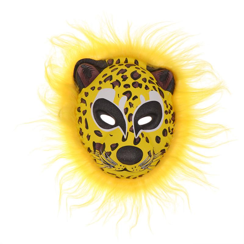 Simulering 3D Eva Djurmask Valp Leopard Schimpansmask Semesterfest Maskerad Cosplaymasker Kostymrekvisita Festtillbehör