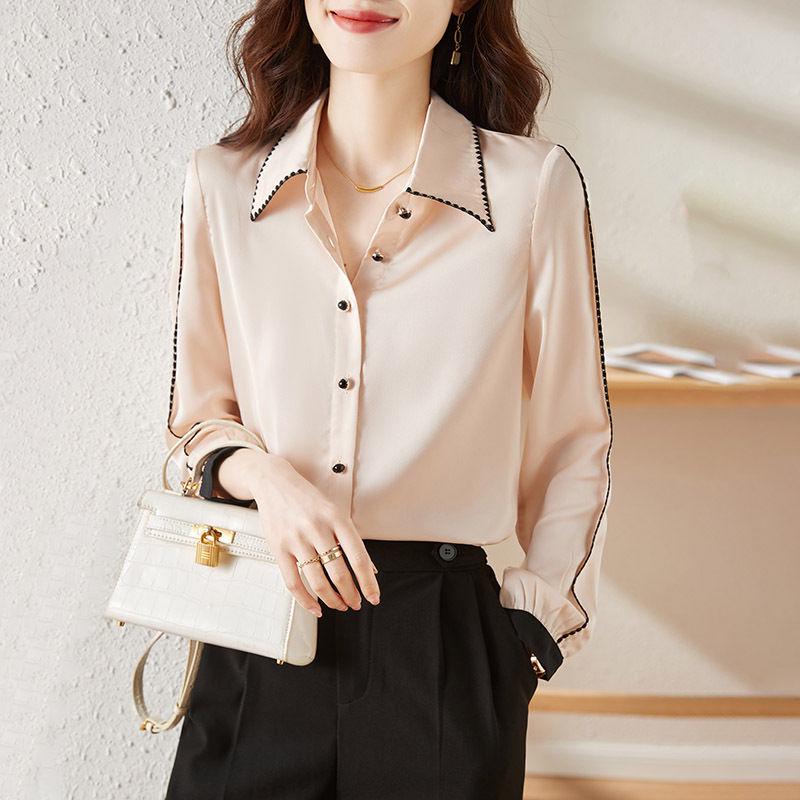 Spring 2024 Chic Women's High-End Age-Defying Chiffon Blouse