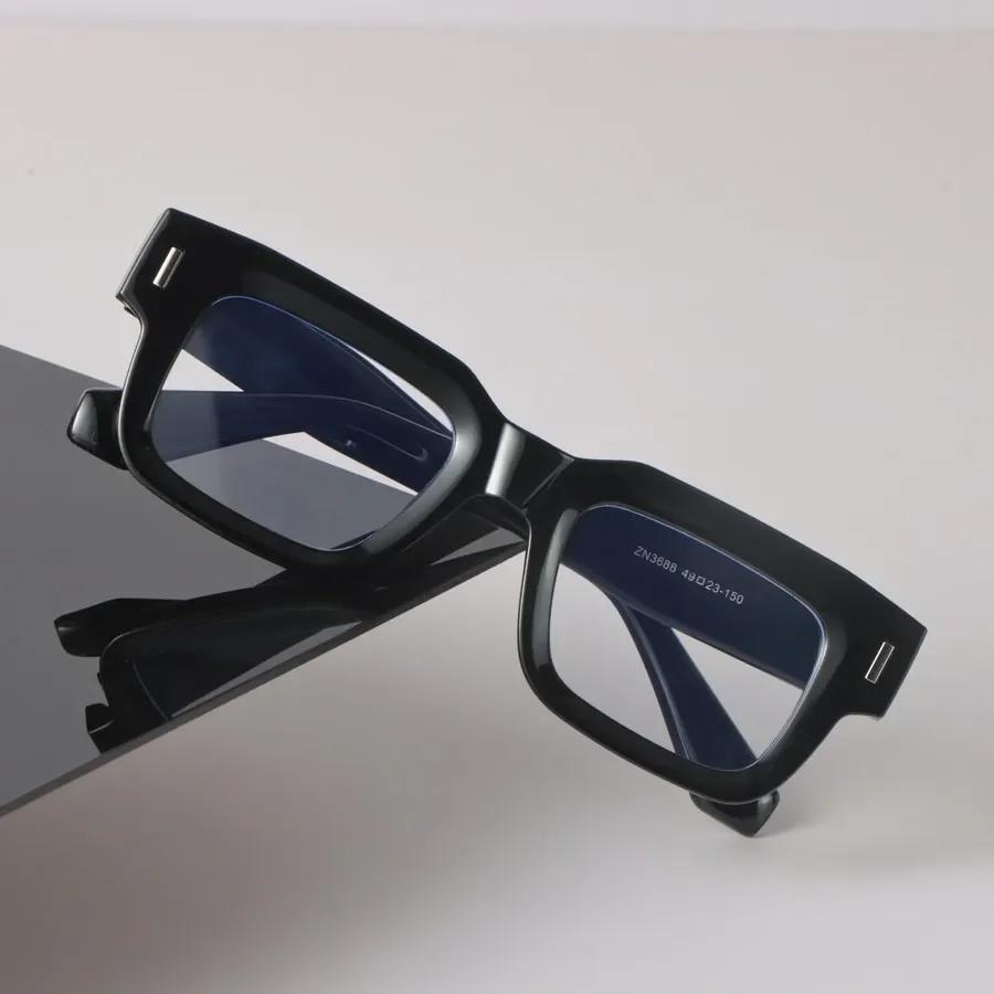 Minimalist Luxury Transparent Glasses Cool Square Frame Eyeglass Women Men Cool Clear Lens Frame Glasses