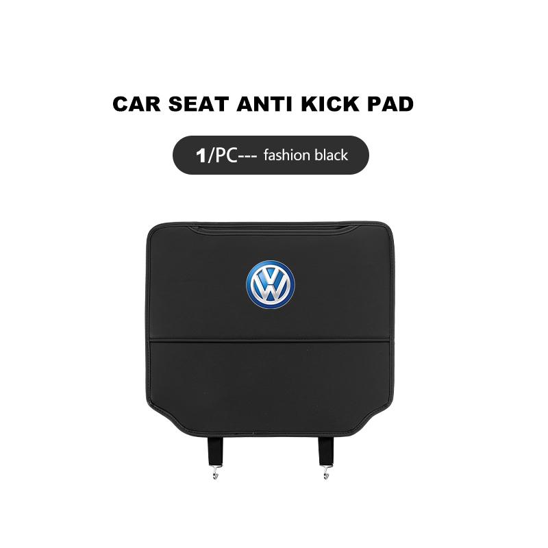 Leather Car Seat Backrest Protection Anti-kick Mat Accessories For Volkswagen VW Scirocco Passat Polo B5 B6 B7 CC Tiguan Sharan Wj0