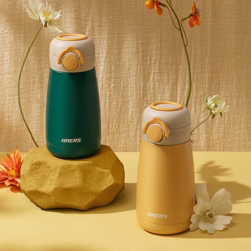 Hars 380mL 304 Stainless Steel Flip-Top Insulated Bottle