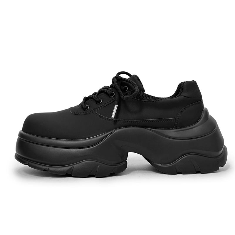 

Черные мужские туфли дерби на толстой подошве. Модные классические и универсальные стили. Повседневная обувь для отдыха и прогулок по городу. Популярные размеры 37-45. 45 чёрный