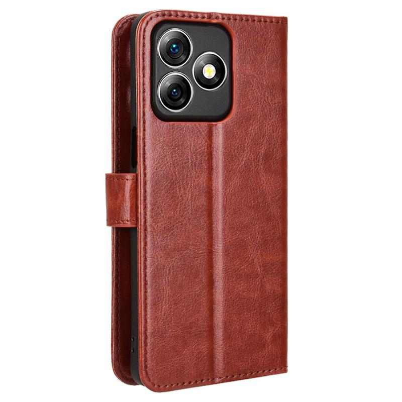 For Ulefone Note 18 Ultra Leather Phone Case Wallet Crazy Horse Texture