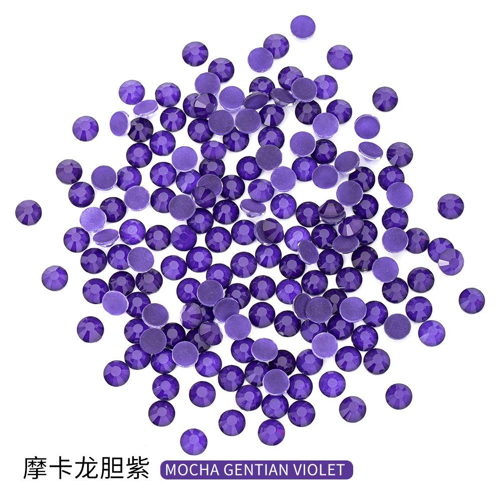 

Flash Glass Flat Bottom Mocha Diamond Diy Nail Drill Round Diamond Mobile Phone Case Thermos Cup Sticker Drill 1440 Pcs ss6-1440pcs