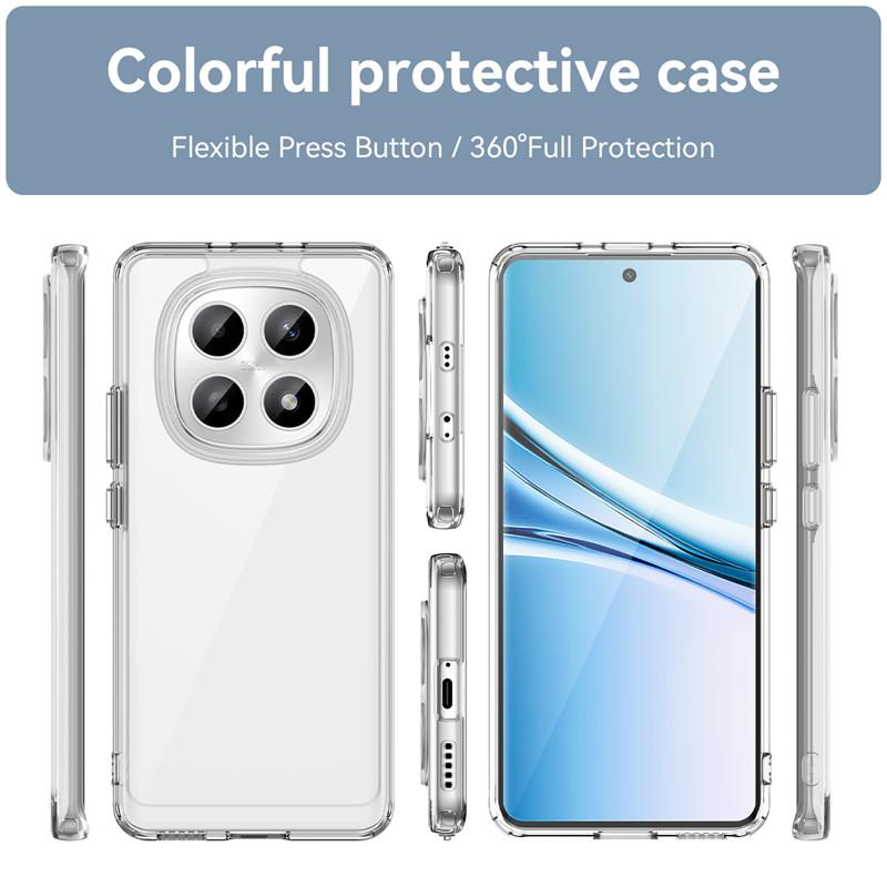 For Xiaomi Redmi Note 15 5G China Case Xiaomi Redmi Note 15 5G China Cover Clear PC + Silicone Shockproof Protective Phone Cover