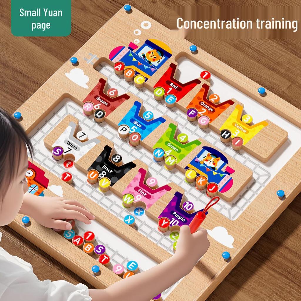Cross-border Kids' Magnetic Counting Maze Toy for Early Learning