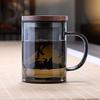 Quandu Thickened Glass Tea Infuser Mug