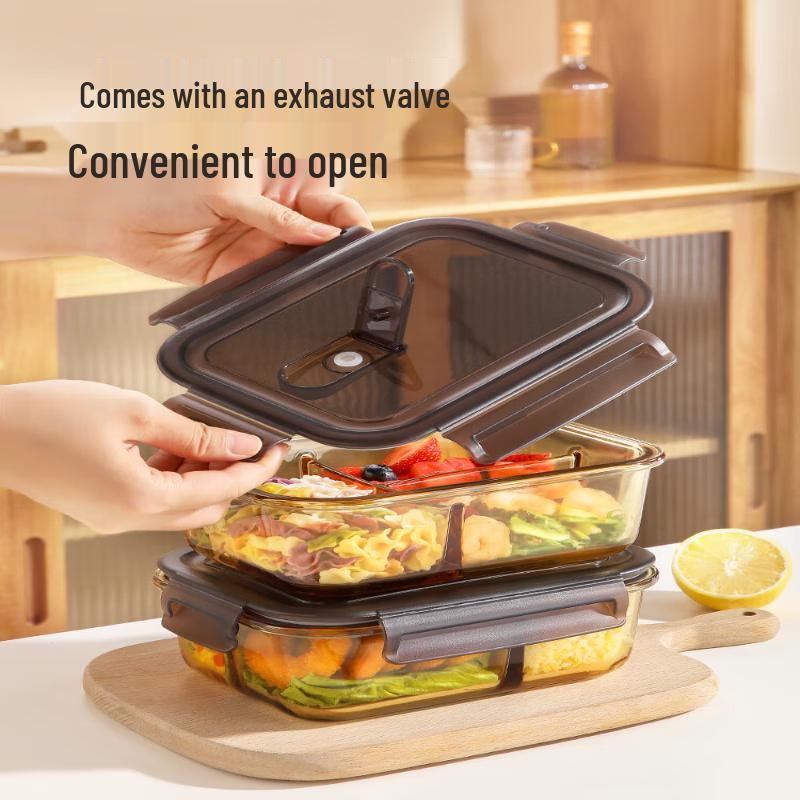 Meliya Microwaveable Glass Bento Box