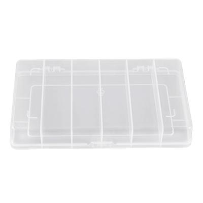 6 Grids Plastic Organizer Box with Dividers Craft Organizer Plastic Jewelry Organizer Box Small Parts Container Box