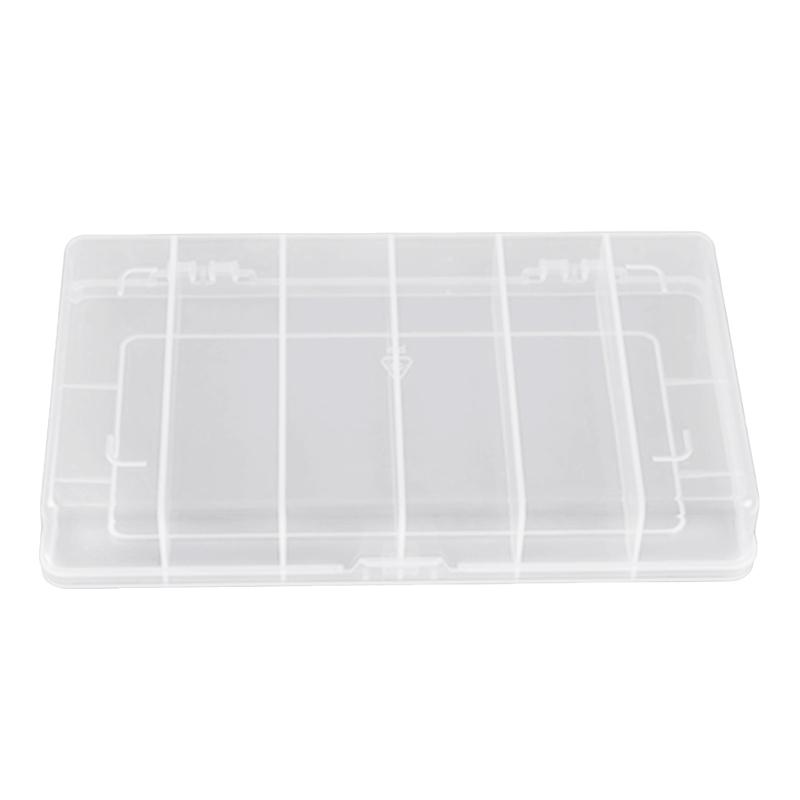 

6 Grids Plastic Organizer Box with Dividers Craft Organizer Plastic Jewelry Organizer Box Small Parts Container Box 1
