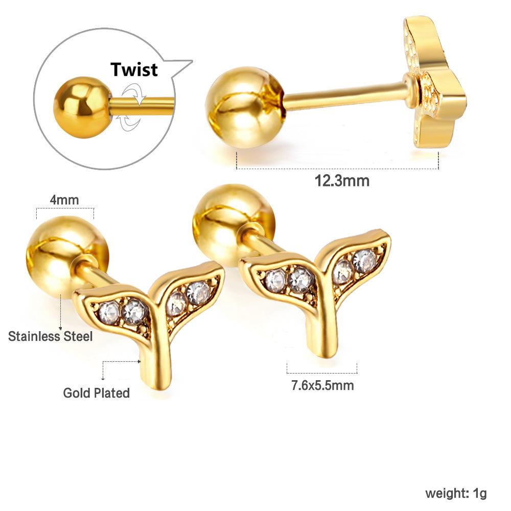 

2026 European and American Love Stud Earrings, Fashionable Niche High-end Simple and Versatile Earrings