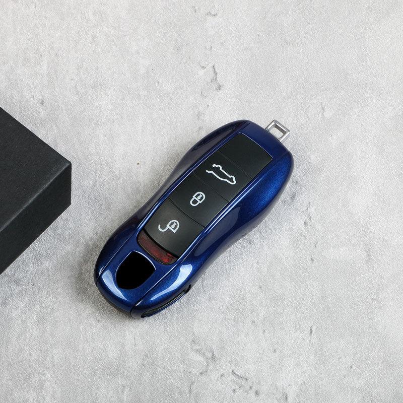 Pour Porsche Cayenne Mancan Panamera 911 718 Boxster Cayman Taycan Nouveau Modèle Ancien Modèle Étui à Clé Coque de Télécommande