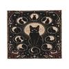 Halloween Black Cats Flannel Blankets Witchy Spooky Novelty Throw Blanket for  Sofa Bedding Lounge 150*125cm Bedspreads