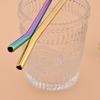 5Pcs/Set Silver Stainless Steel Drinking Straws Washable Reusable Yerba Mate Spoon Filter Straw for Cocktail Bar Accessories