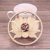 Flower Of Life Energy Mat Slice Wood Base Wooden Wall Sign Laser Cut Handmade Coasters Making Sacred Geometry Ornament Decor