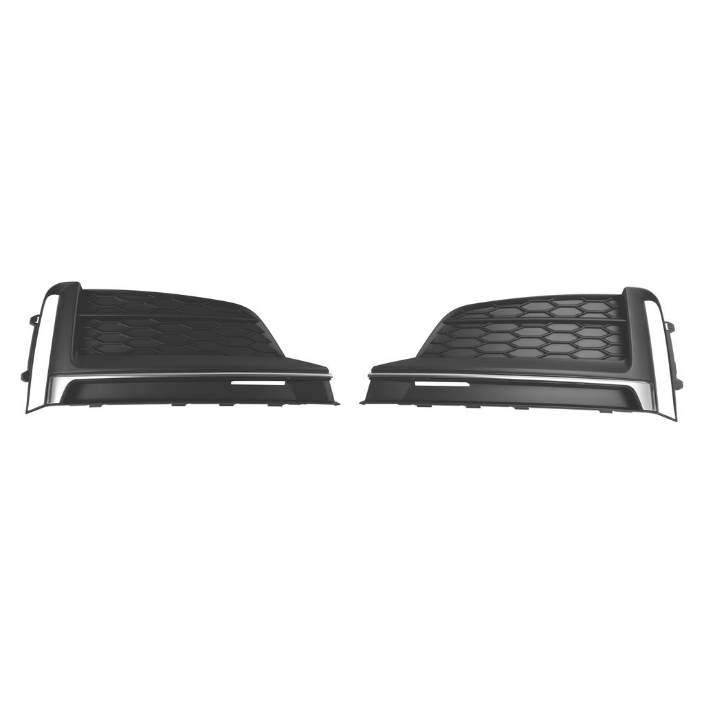 2PCS Front Bumper Fog Light Grille Cover Trim 8W6807682FRU6 8W6807681FRU6 Fit A5 S-Line S5 2018-2019