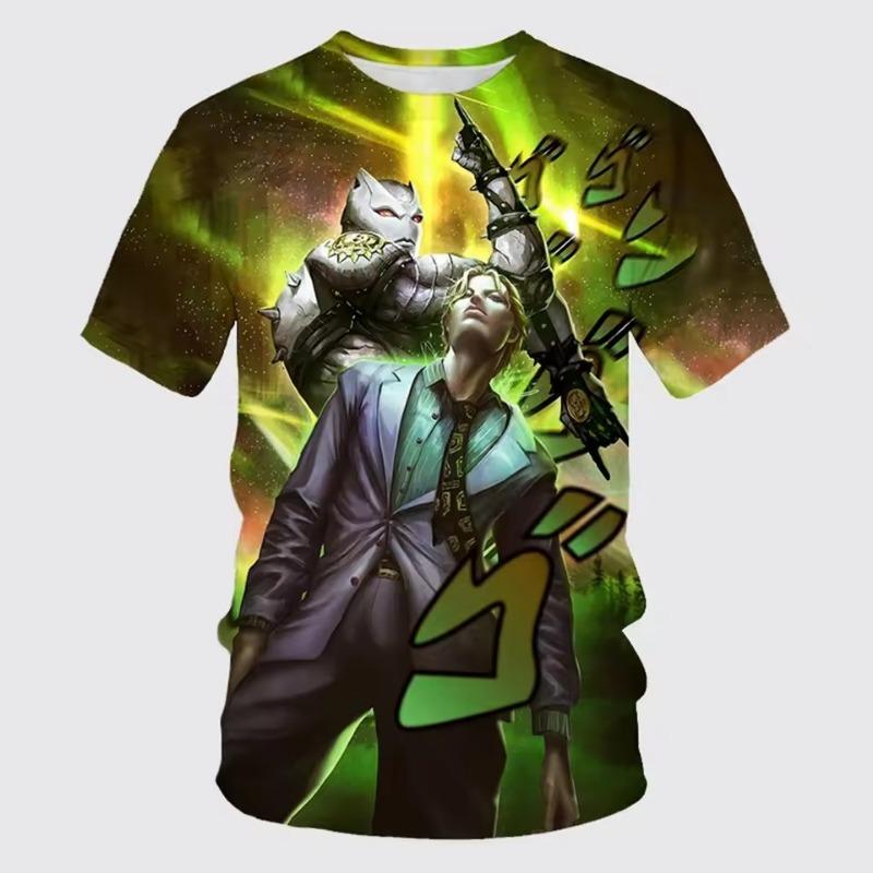 Summer Fashion Men 3D Printed Harajuku T-shirt Neutral Hip-hop Casual Cool and Comfortable Short Sleeved Top