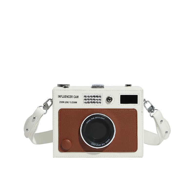 3D Camera Bag for Women Trendy Style Crossbody Box Bag Versatile Street Small Square Bag