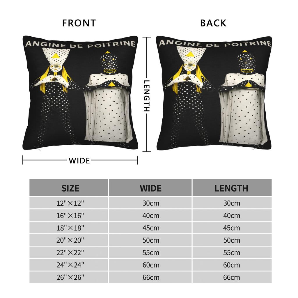 Angine De Poitrine Rock Band Pillowcases Funny Pillow Case For Chair Sofa Home Decor Design Pillow Cover