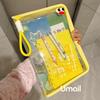 Macaron Transparent A4 Zippered File Bag - Large Capacity, Durable, Waterproof Student Storage
