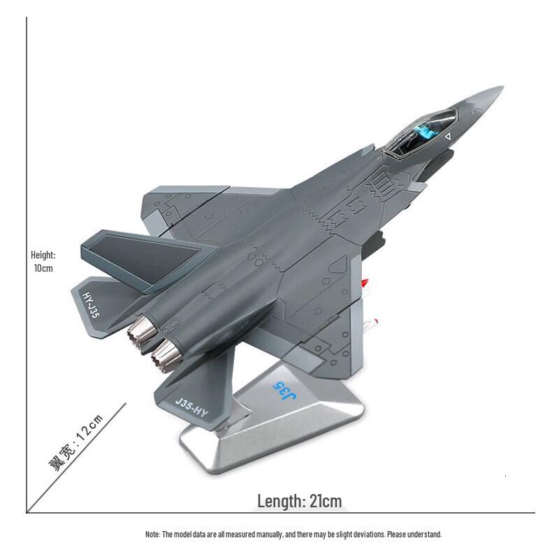 Zhongting 1:100 J-35 Fighter Jet Metal Model
