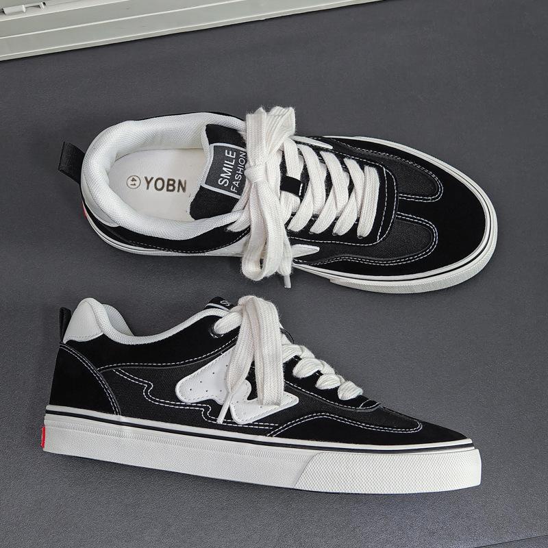 

Summer new breathable canvas shoes classic retro low-top German training shoes street skateboard sports and leisure board shoes 39 чёрный