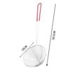 1PC Red Handle Strainer Stainless Steel Bubble Tea Colander Boba Milk Tea Spoon Filter Pearl Durable Safe Round Kitchen Gadgets