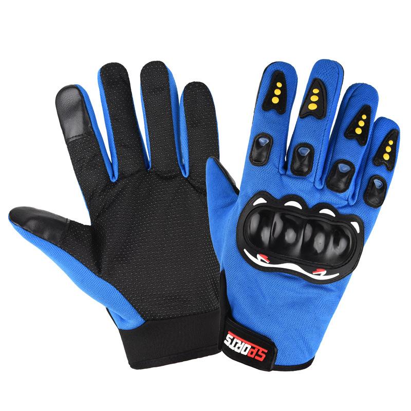 Motorradlokomotive Handschuhe Herren Vier Jahreszeiten Rutschfeste Schutz Vollfinger Offroad-Rennsport Reiten Fahrer Anti-Drop Sportschuhe